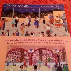 Vintage Childrens English Spanish Bilingual Books Bundle, Traditions & Family